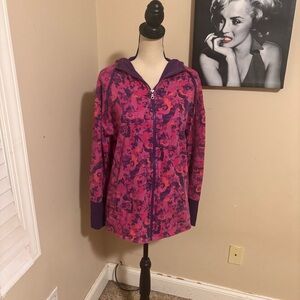 GAIAM Pink and Purple Zip-Up Hoodie